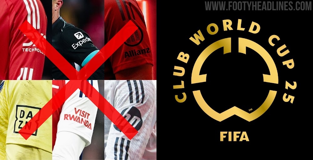FIFA不允許世俱杯球隊有袖標贊助，需貼上世俱杯徽標
