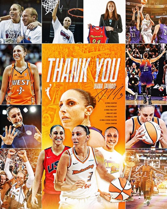 傳奇落幕！WNBA巨星陶樂(lè)西宣布退役 結(jié)束20年職業(yè)生涯