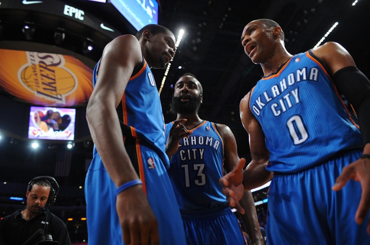 雷霆三少得分全部進(jìn)入歷史前20！他們是NBA歷史最大的如果嗎？